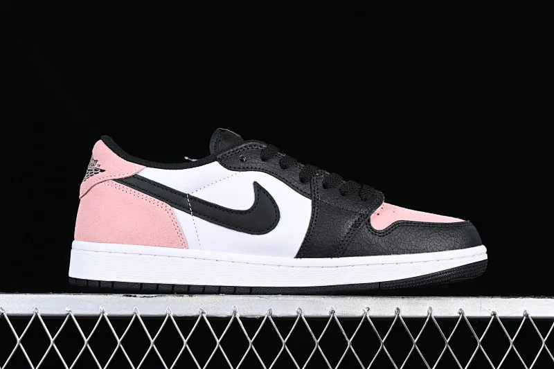 All categories Air Jordan Jordan series basketball shoes Air Jordan 1 Low G version pure original Air Jordan 1 Low OG "Bleached Coral" AJ1 Joe 1 black powder cultural basketball shoes CZ0790-061